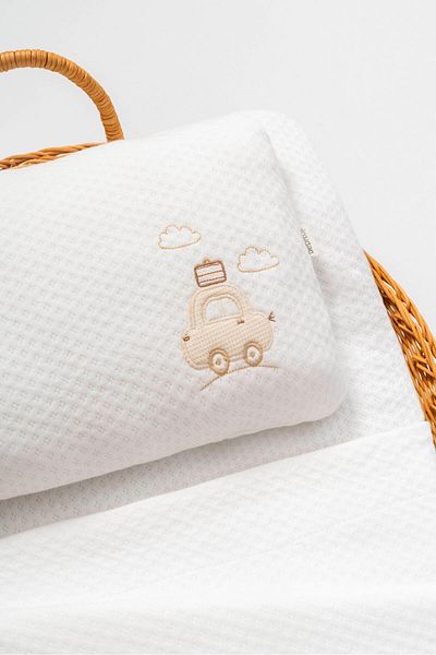 Bebitof Cute Suitcase Car Pattern 0-24 Months 3 Piece Changing Set
