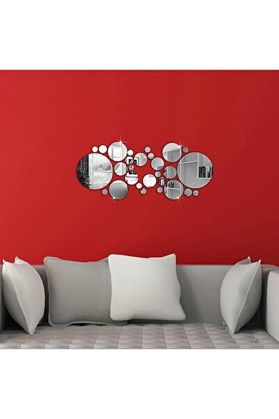 Silver Σετ 30 αυτοκόλλητων διακοσμητικών τοίχου, GOGOU, για διακόσμηση σπιτιο...