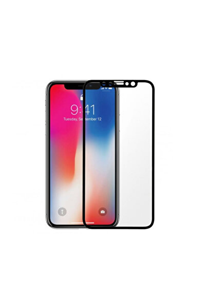 BLACK Folie de protecție pentru iPhone X / Xs, sticlă securizată cu duritate ...