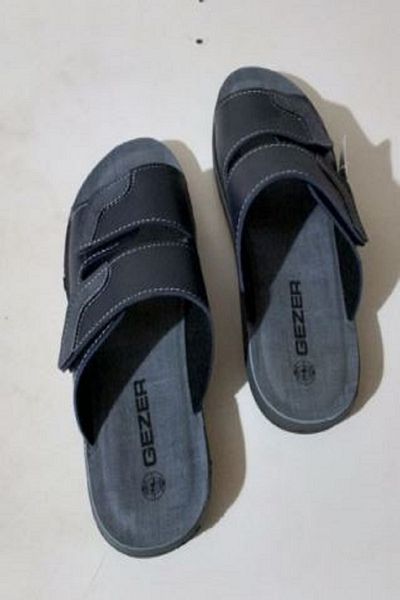 GEZER 1 Piece Men's Slippers with Dark Blue Adjustable Strap, Quality, Convenient, Durable, Stylish