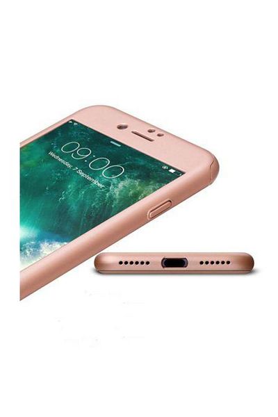 Rose Carcasă pentru iPhone 6 / 6S IPAKY Full Cover, auriu-roz