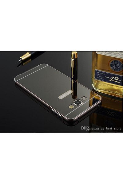 Silver Carcasă cu oglindă pentru Samsung Galaxy S6 Edge, argintie, potrivire perfectă