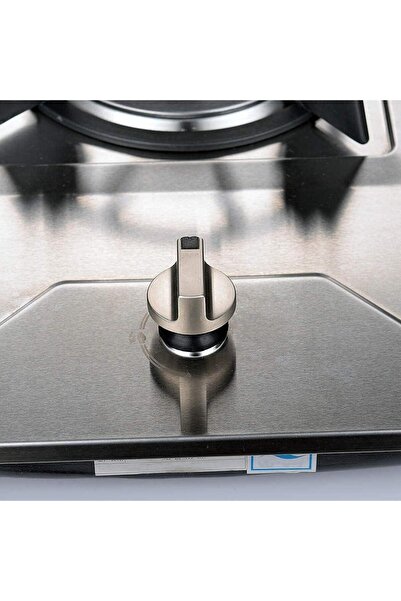 Silver Set de 4 butoane pentru aragaz, argintii