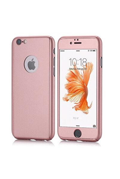 Rose Husă pentru Apple iPhone 6+, auriu-roz, acoperire completă la 360 de gra...