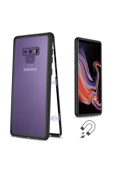 OEM Carcasă magnetică pentru Samsung Galaxy Note 9 cu spate din sticlă securizată și protector de ecran pentru confidențialitate, MyStyle