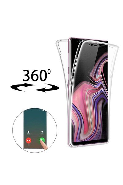 OEM Carcasă Samsung Galaxy S7 Edge 360° (față+spate) din silicon, transparentă