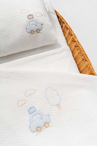 Bebitof Cute Suitcase Car Pattern 0-24 Months 3 Piece Changing Set