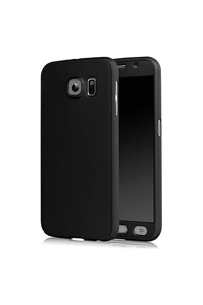 BLACK Husă completă + folie de sticlă neagră pentru Samsung Galaxy A5 A520 (2017)