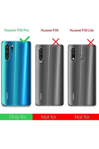 OEM Carcasă de telefon 360°, TPU/PC, compatibilă cu Huawei P30 Pro, transparentă