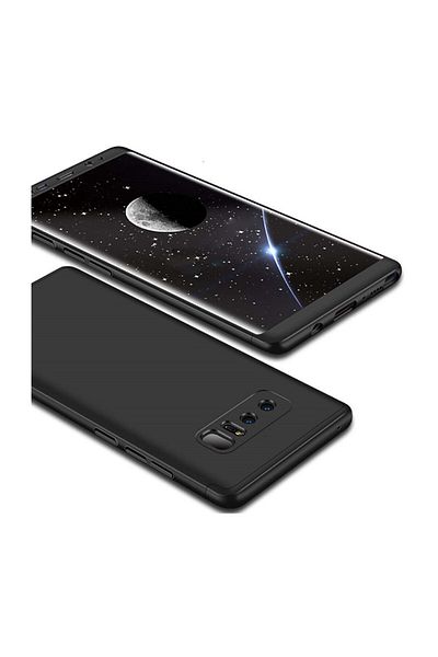 BLACK Carcasă plastic Aisi Full Cover 360 pentru Samsung Note 8 - Neagră