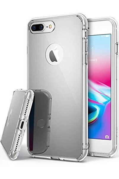 Silver Mirror case for iPhone 8+, Luxury Silver Plated