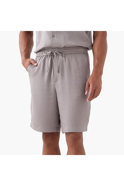 Emperor Emperor Printed Shorts with Drawstring Waistband and Pockets