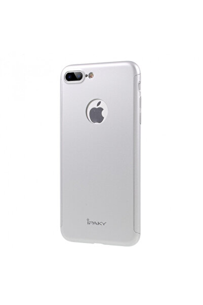 Silver Husă IPAKY cu protecție completă pentru iPhone 7 Plus 5.5 inch, argintie