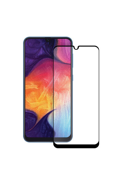 BLACK Folie de sticlă pentru Samsung Galaxy A50, MyStyle® 5D FULL GLUE, Negru
