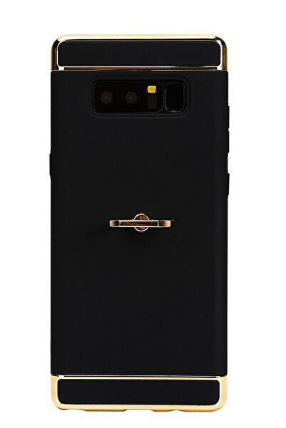 BLACK Carcasă Samsung Galaxy Note 8, Elegance Luxury 3 în 1, inel negru