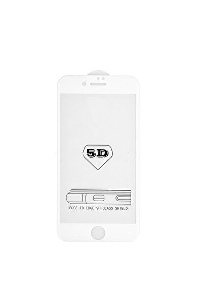 BLACK Προστατευτική μεμβράνη για iPhone 8 από γυαλί 9H, μοντέλο 5D σε ολόκληρ...