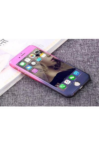 OEM Husă de protecție pentru iPhone 6 / 6S Gradient Fullbody față-spate cu folie de protecție din sticlă gratuită
