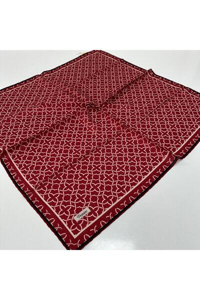 Picasso Eșarfă moale Jacquard Roșu Claret - Crem LDFZ0506