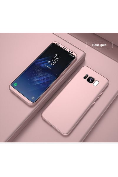 Rose Carcasă MyStyle Full Body auriu-roz pentru Samsung Galaxy S8