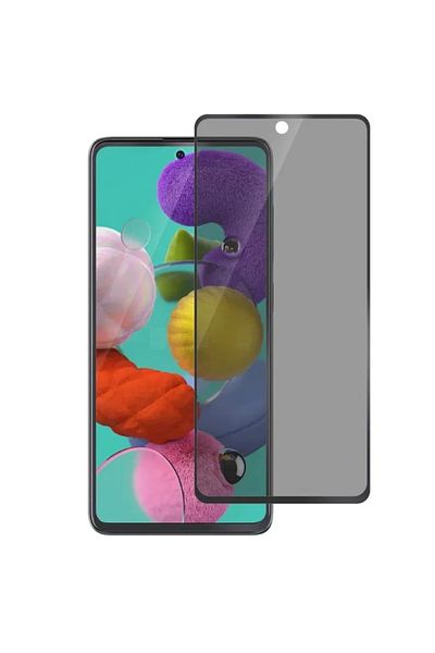 BLACK Protector de ecran compatibil cu iPhone 13, iPhone 13 Pro, sticlă securizată pentru confidențialitate pe tot ecranul, negru