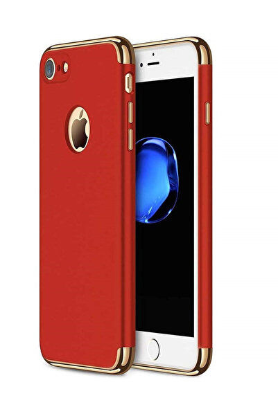 OEM Θήκη Apple iPhone SE2, MyStyle Elegance Luxury 3in1 Κόκκινη