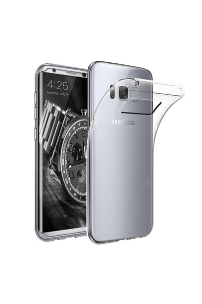 WHITE Πλήρης θήκη TPU 360° (μπροστά + πίσω) για Samsung Galaxy S8, λευκή