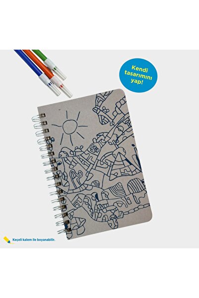 Tohum Otizm Vakfı Mustafa Birdal Tasarımlı Zamansız Ajanda (Boyanabilir)