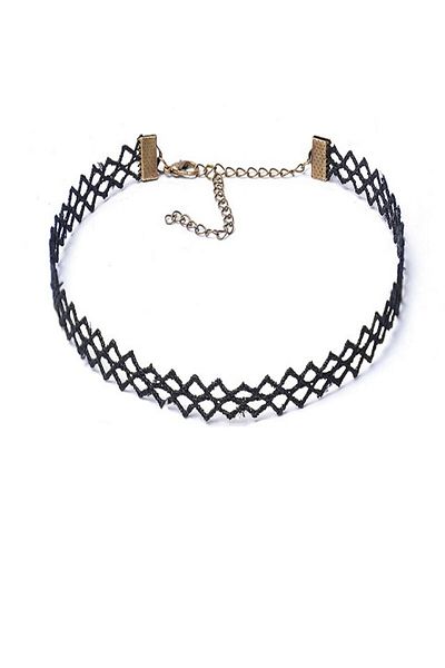 BLACK Colier Choker Mystyle Fashion Plasă Neagră - Colier Elegant - Negru Deluxe