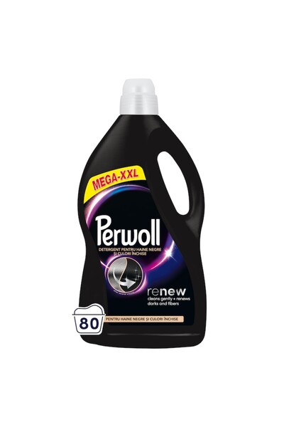 Perwoll Detergent lichid negru, 80 de spălări, 4000 ml