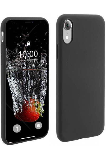 BLACK Калъф за Apple iPhone XR, Елегантен луксозен, Силиконов TPU тънък, Удар...