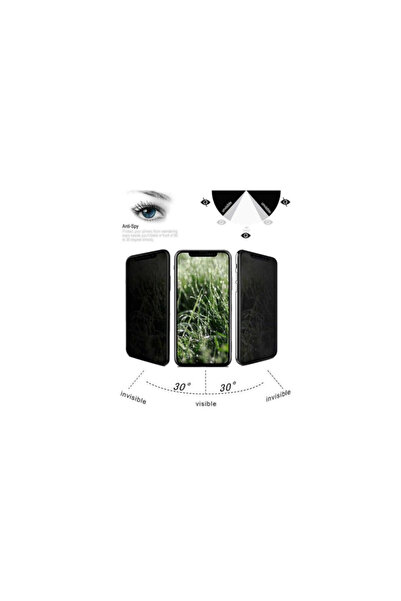 OEM Folie anti-spionaj, 9H, pentru iPhone XS Max