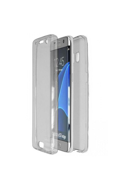 OEM Husă de protecție pentru Samsung Galaxy S7 Edge, transparentă, subțire, folie de protecție față-spate