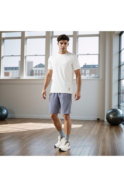 Adot Regular Fit Shorts with Elasticated Waistband
