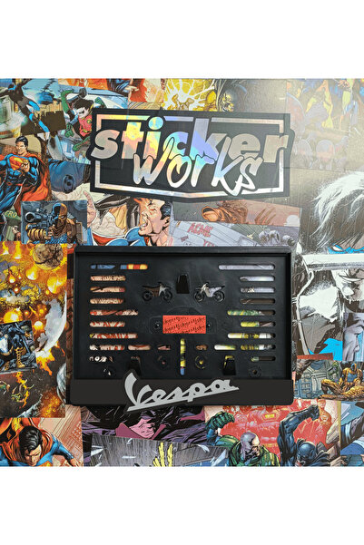 Sticker Works VESPA Takmatik Plakalık - MOTOR