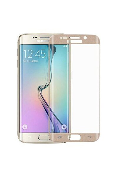 Gold Τεμαχισμένη μεμβράνη από γυαλί Samsung Galaxy S6 Edge-Gold