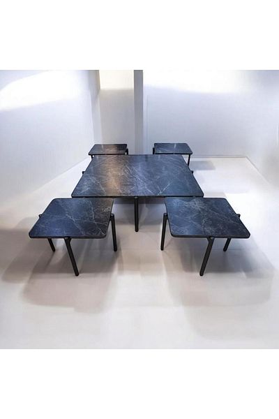 DEC13 Modern and elegant design 4+1 serving table set