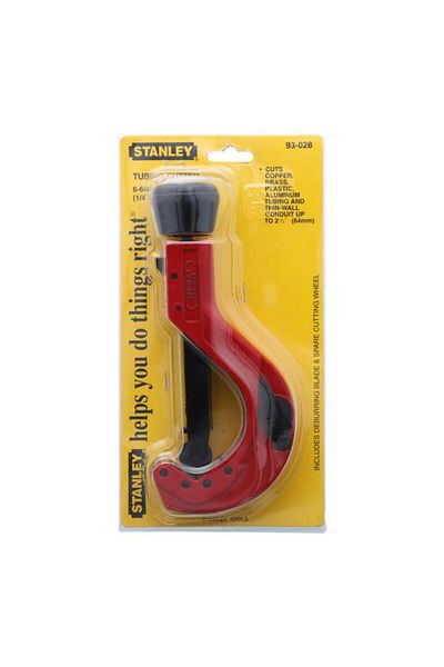 Generic Stanley Metal Tubing Cutter Red and Black 6-64mm 93-028