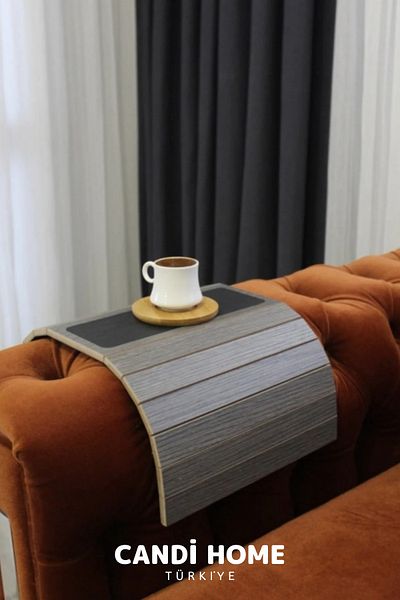 HOBİ CONDİ New Premium Special Series Multi-Purpose Design Model Wooden Non-Slip Seat Edge Tray