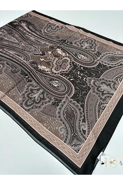 HAREM SCARF Μεταξένιο σάλι με μοτίβο Harem Voile HVD0604
