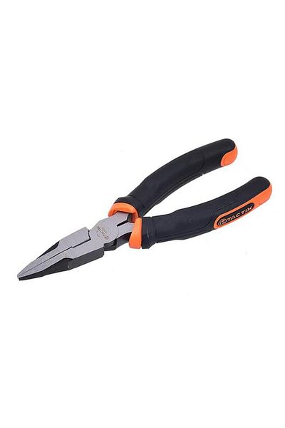 Generic Tactix Durable Chrome-Nickel Steel Long Nose Plier Multicolor 8inch 200003