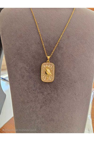 stainless steell Flamingo Tarot Necklace