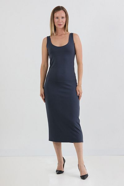 Fulla Moda Βασικό φόρεμα με χοντρό λουράκι Casual Modal