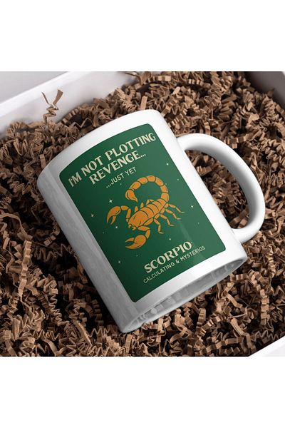 kuphane Scorpio Coffee Mug – Humorous Astrology Themed Gift for Mysterious Souls