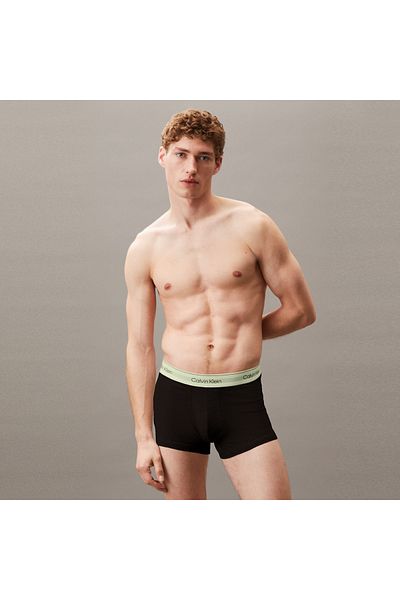Calvin Klein Trunk 3 részes férfi fekete színű szalagos boxer