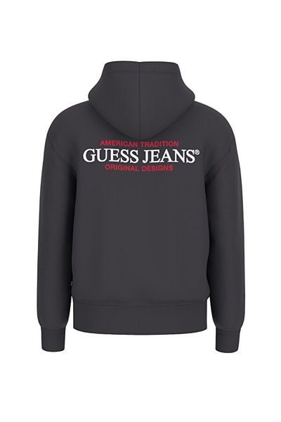 Guess Men's Gj Zippered Hooded Sweatshirt - Black