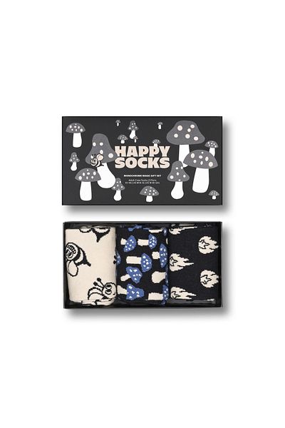 Happy Socks 3-Pack Monochrome Magic Socks Gift Set