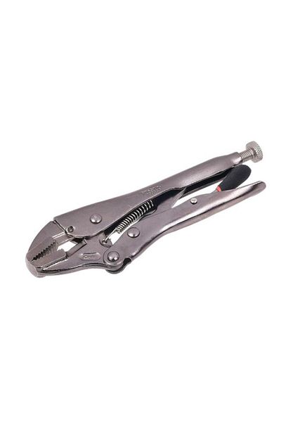 Generic Tactix Chrome-Vanadium Steel Straight Jaw Locking Plier with Comfort Grip Silver 7inch