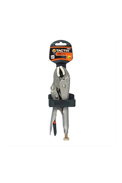 Generic Tactix Chrome-Vanadium Steel Curve Jaw Locking Plier with Control Lock Silver 7inch