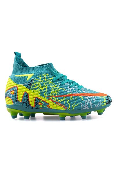 LALİGA Unisex Football Shoes with Turquoise Yellow Patterned Socks