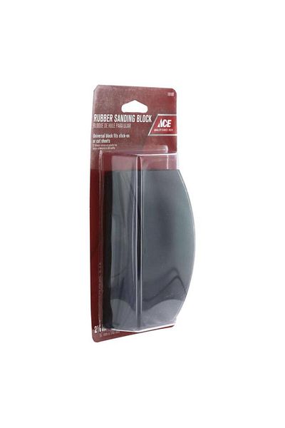 Generic ACE Rubber Sanding Block Black 67 x 140mm